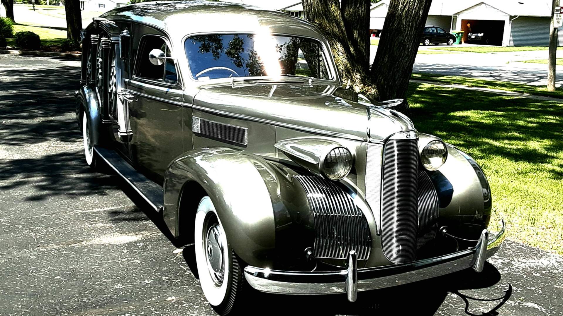 1939 LaSalle Masterpiece Carved Panel Hearse by Sayers and Scovill