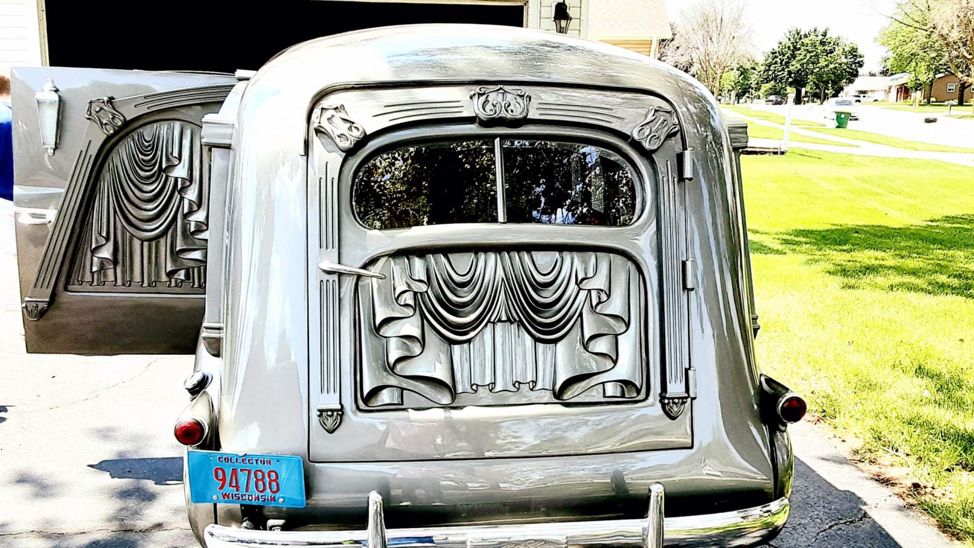 1939 LaSalle Masterpiece Carved Panel Hearse by Sayers and Scovill