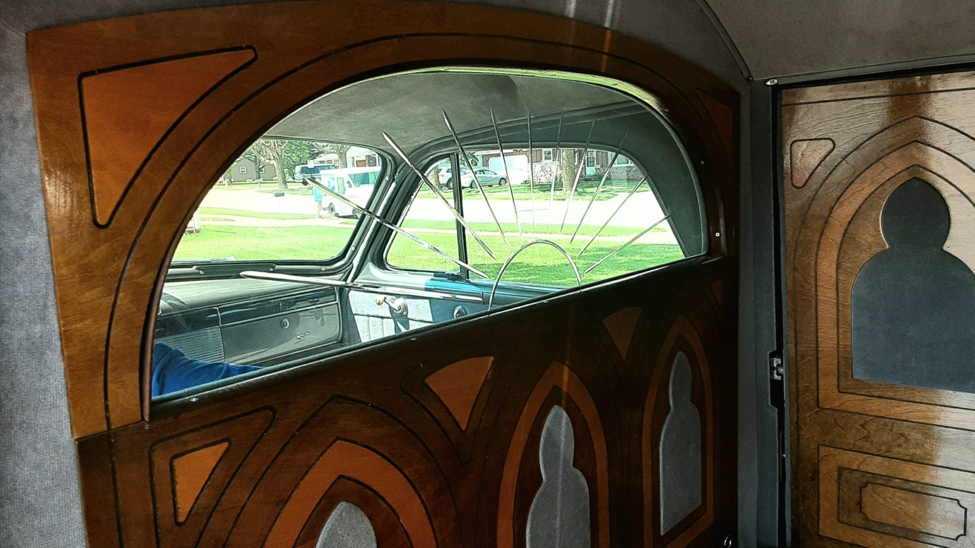 1939 LaSalle Masterpiece Carved Panel Hearse by Sayers and Scovill
