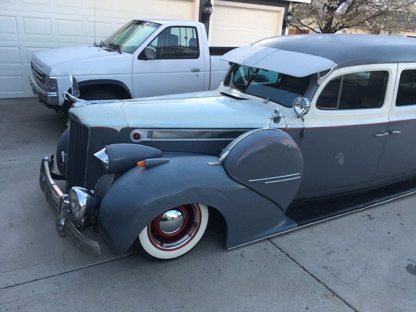 1940 Packard Henney Hearse Ambulance front end