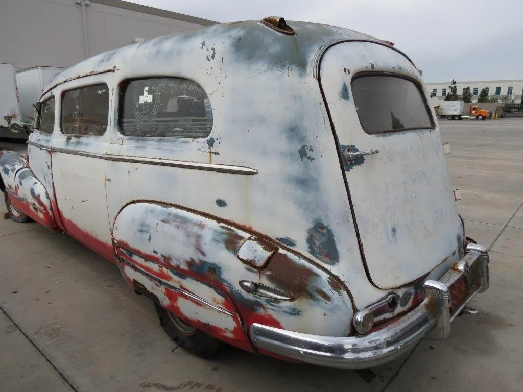 1947 Buick Roadmaster Ambulance 1947 Buick Roadmaster Ambulance driver side rear quarter view