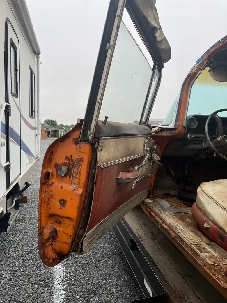 1960 Cadillac Superior Ambulance Rescuer driver side door