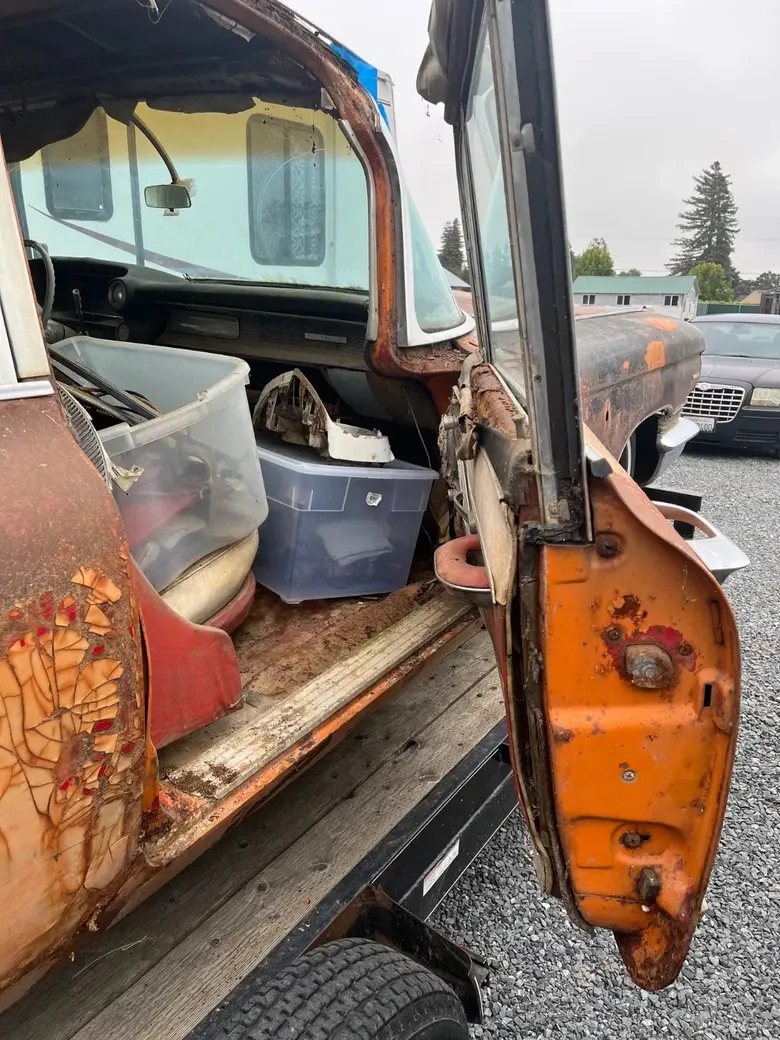 1960 Cadillac Superior Ambulance Rescuer passenger side door