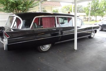 1963 Cadillac Hearse Ambulance Combination by Superior passenger side view