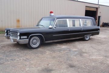 1966 Cadillac Fleetwood Miller Meteor Hearse Ambulance Combination driver side view