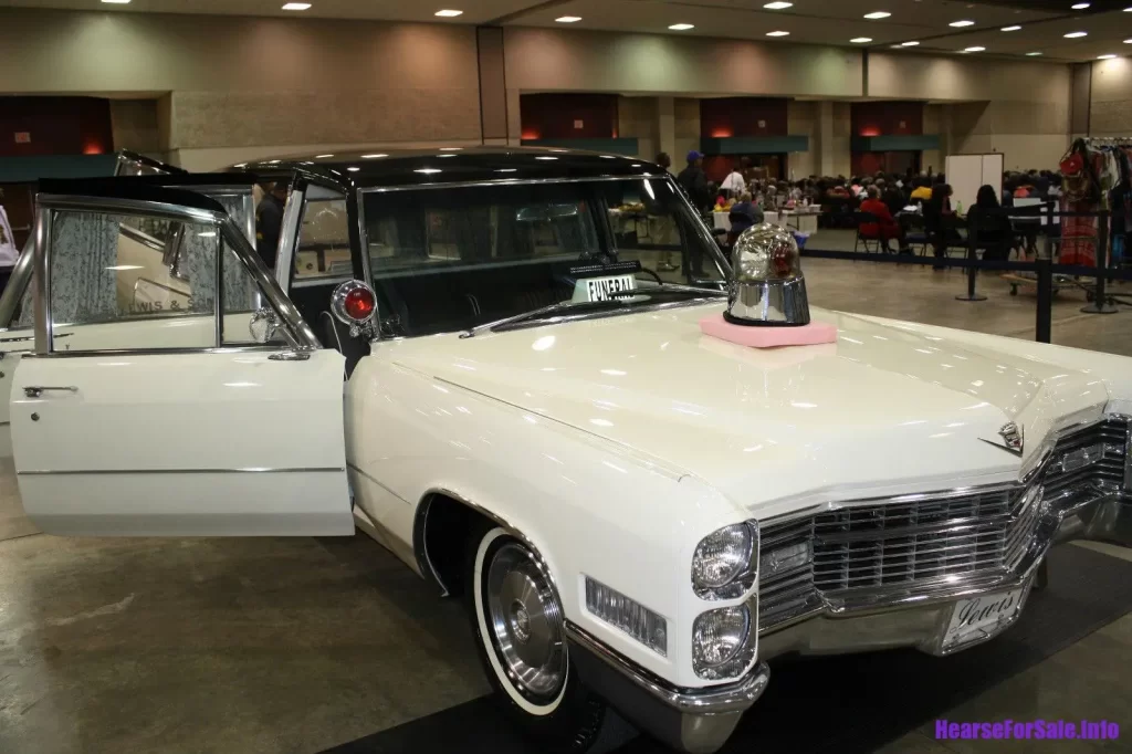 1966 Cadillac Superior Royale Coach (Martin Luther King Jr.'s hearse) front end, showroom
