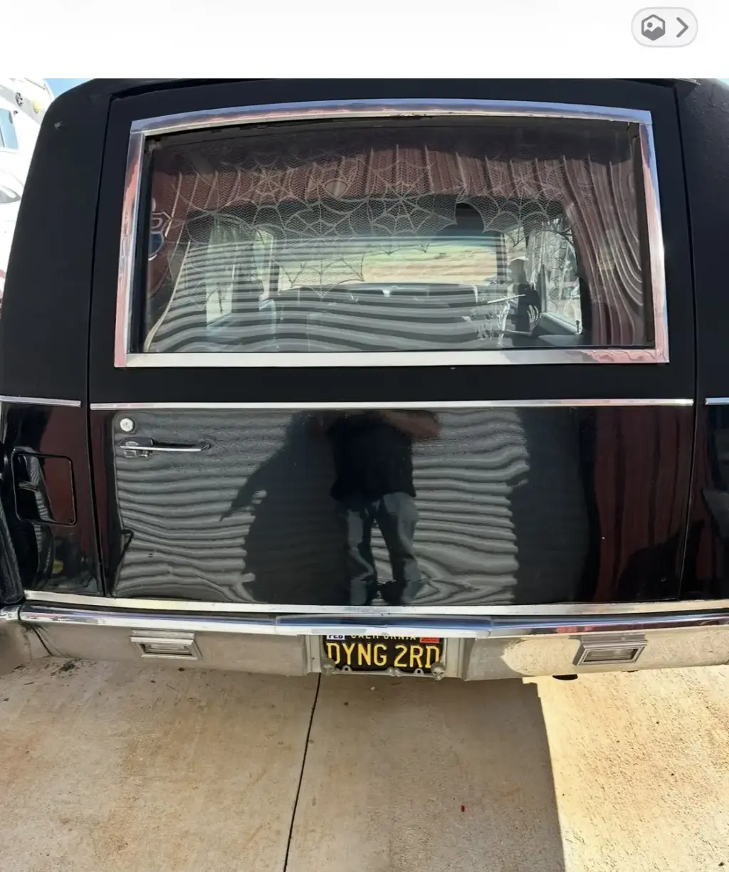 1971 Cadillac Miller Meteor Hearse 1971 Cadillac Miller Meteor Hearse, rear end, rear casket compartment door