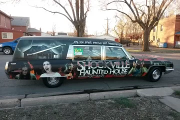 1971 Cadillac Miller Meteor Hearse "Shockville" passenger side view