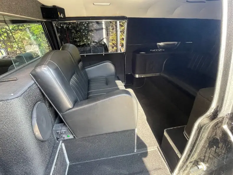 1972 Cadillac Superior Hearse Limousine rear-facing bench seat