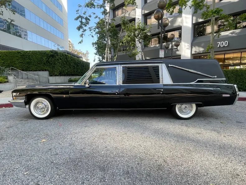 1972 Cadillac Superior Hearse Limousine driver side
