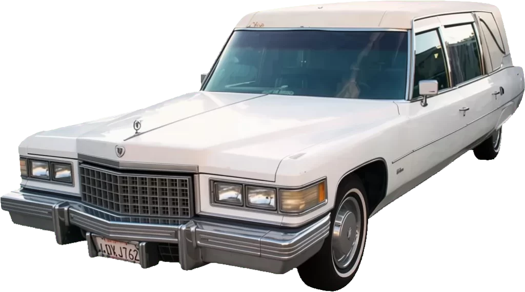 1976 Cadillac Superior Hearse Ambulance Combination front driver side view