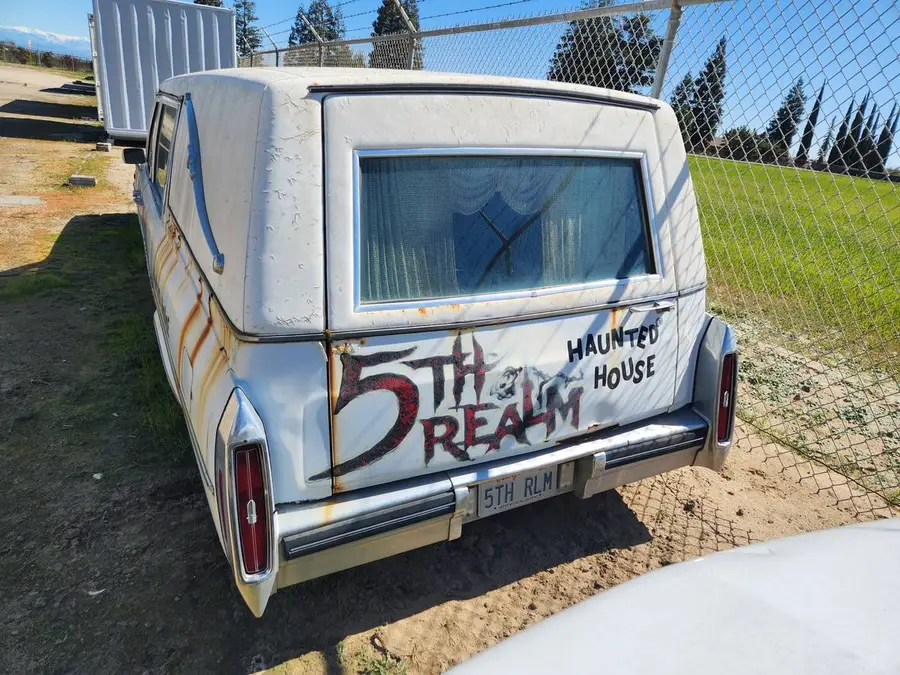 1983 Cadillac 5th Realm Haunted House Hearse 1983 Cadillac "5th Realm" Haunted House Hearse rear end