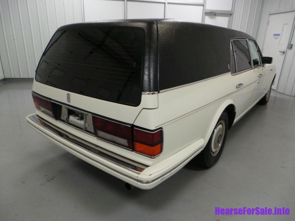 1991 Rolls-Royce Silver Spur II Hearse passenger side rear quarter view