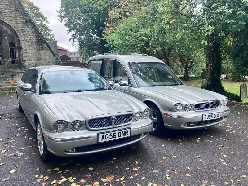2005 Jaguar Hearse with matching limo