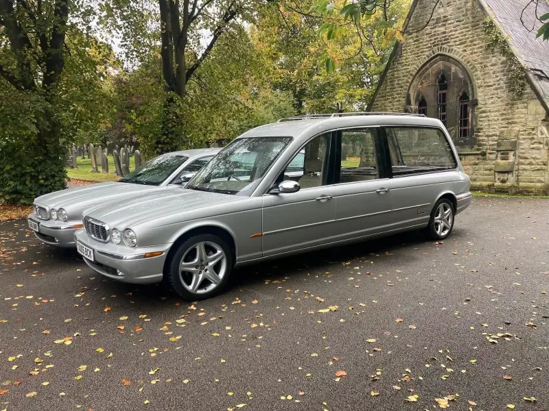 2005 Jaguar Hearse with matching limo