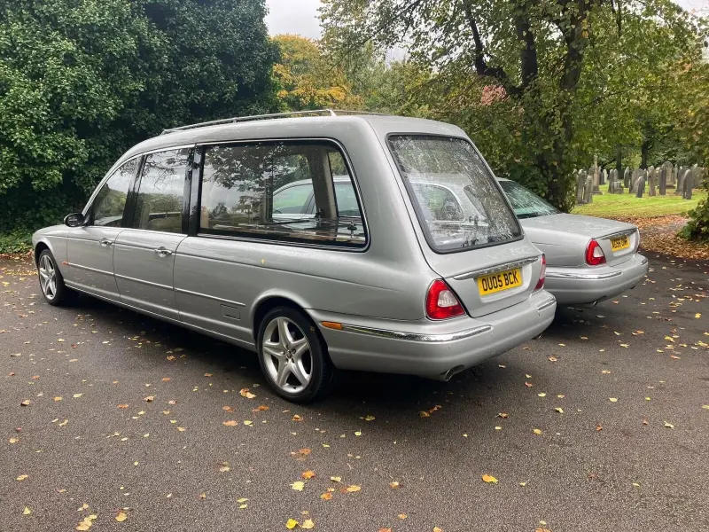 2005 Jaguar Hearse with matching limo