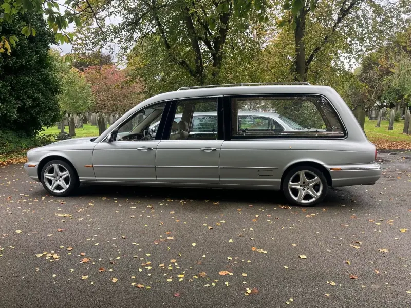 2005 Jaguar Hearse with matching limo
