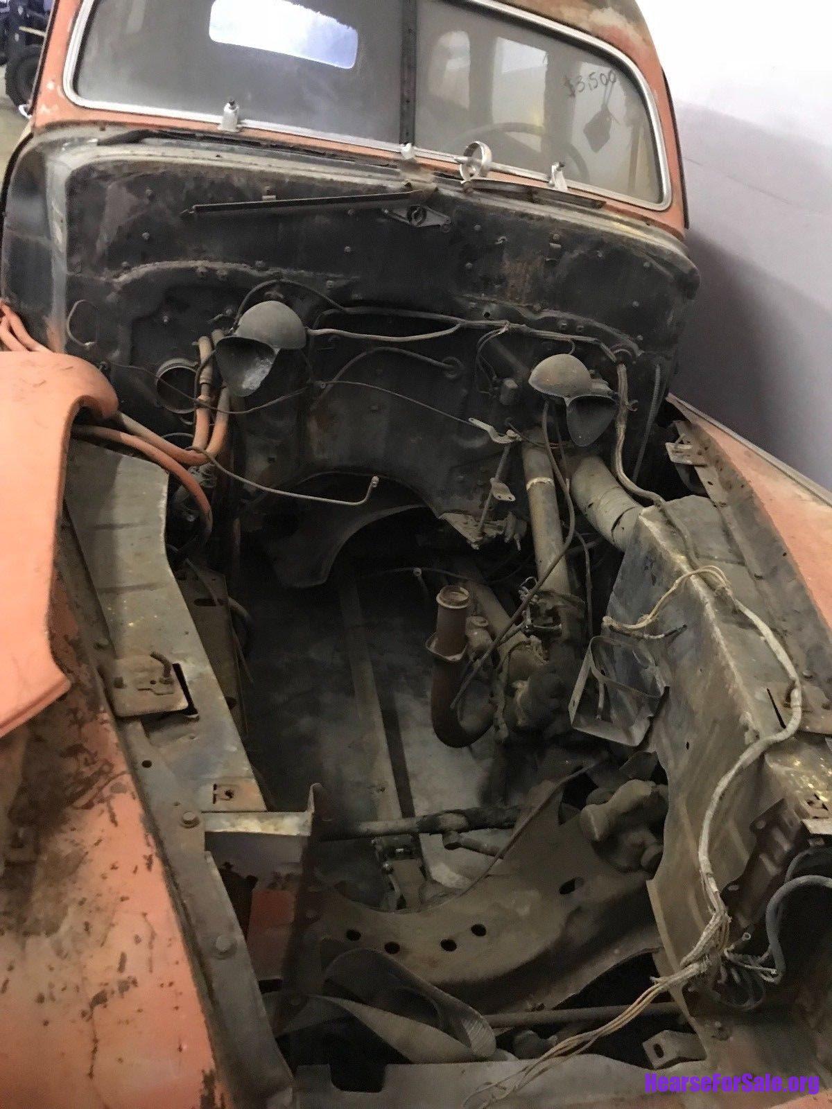 1948 Buick Hearse Ambulance Combo 1948 Buick Hearse/Ambulance engine compartment