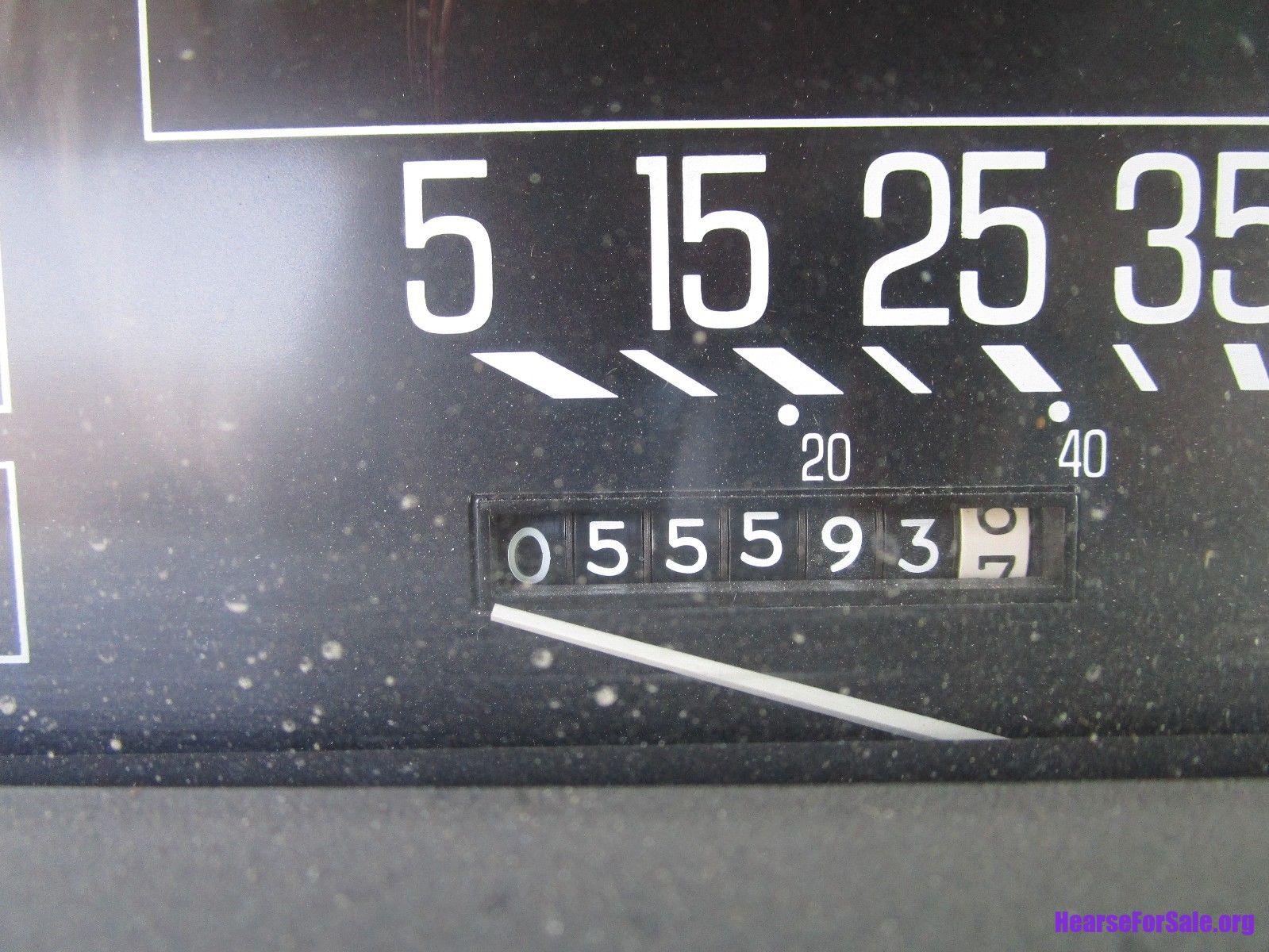 1989 Buick LeSabre Hearse odometer reading 55593 miles