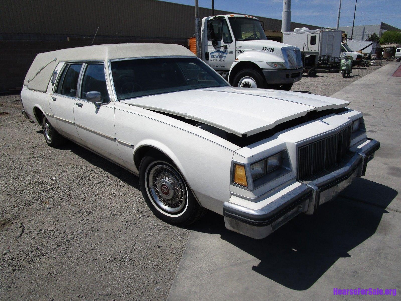 1984 Buick Electra S&S Hearse passenger side front quarter view