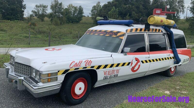 1974 Cadillac Miller meteor Hearse Ghostbusters 1974 Cadillac Miller-Meteor Hearse Ghostbusters Clone