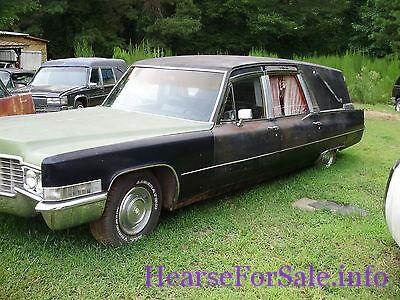 1969 Cadillac Superior Landau Hearse 1969 Cadillac Superior Landau Hearse driver side front quarter view