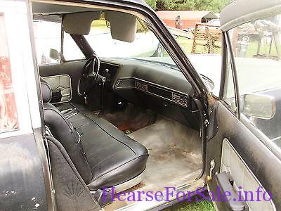 1969 Cadillac Superior Landau Hearse 1969 Cadillac Superior Landau Hearse driver cab passenger seat
