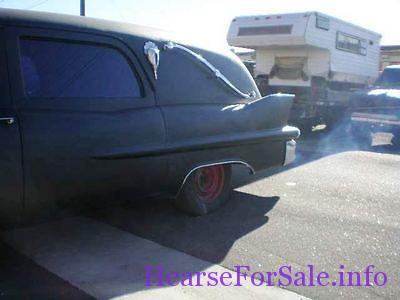 1958 Cadillac Eureka Hearse Landau passenger side rear quarter panel
