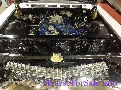 1960 Cadillac Superior Flower Car front end, engine