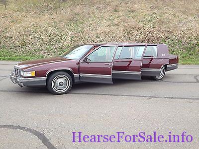 Matching Limo and Hearse 1992 Cadillac Fleetwood S&S