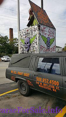 1978 Cadillac Hearse - Halloween Outlet's 'Jack In The Box' Hearse by Distortions Unlimited passenger side rear quarter panel