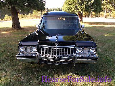 1973 Cadillac Miller Meteor Hearse front end