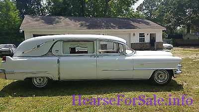 1956 Cadillac Deville Superior Hearse passenger side view