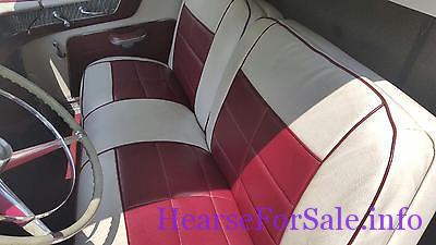 1956 Cadillac Deville Superior Hearse driver cab bench seat