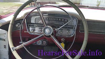 1956 Cadillac Deville Superior Hearse steering wheel