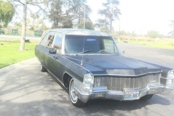 1965 Cadillac Miller Meteor Hearse front end view
