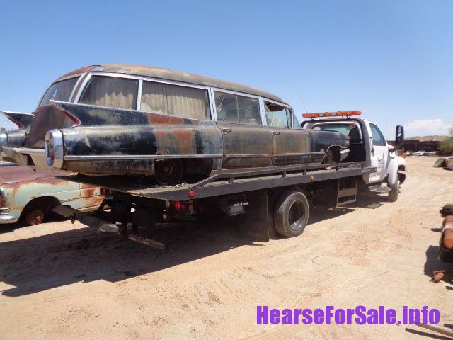 1960 Miller-Meteor Cadillac Hearse Ambulance Combo passenger side
