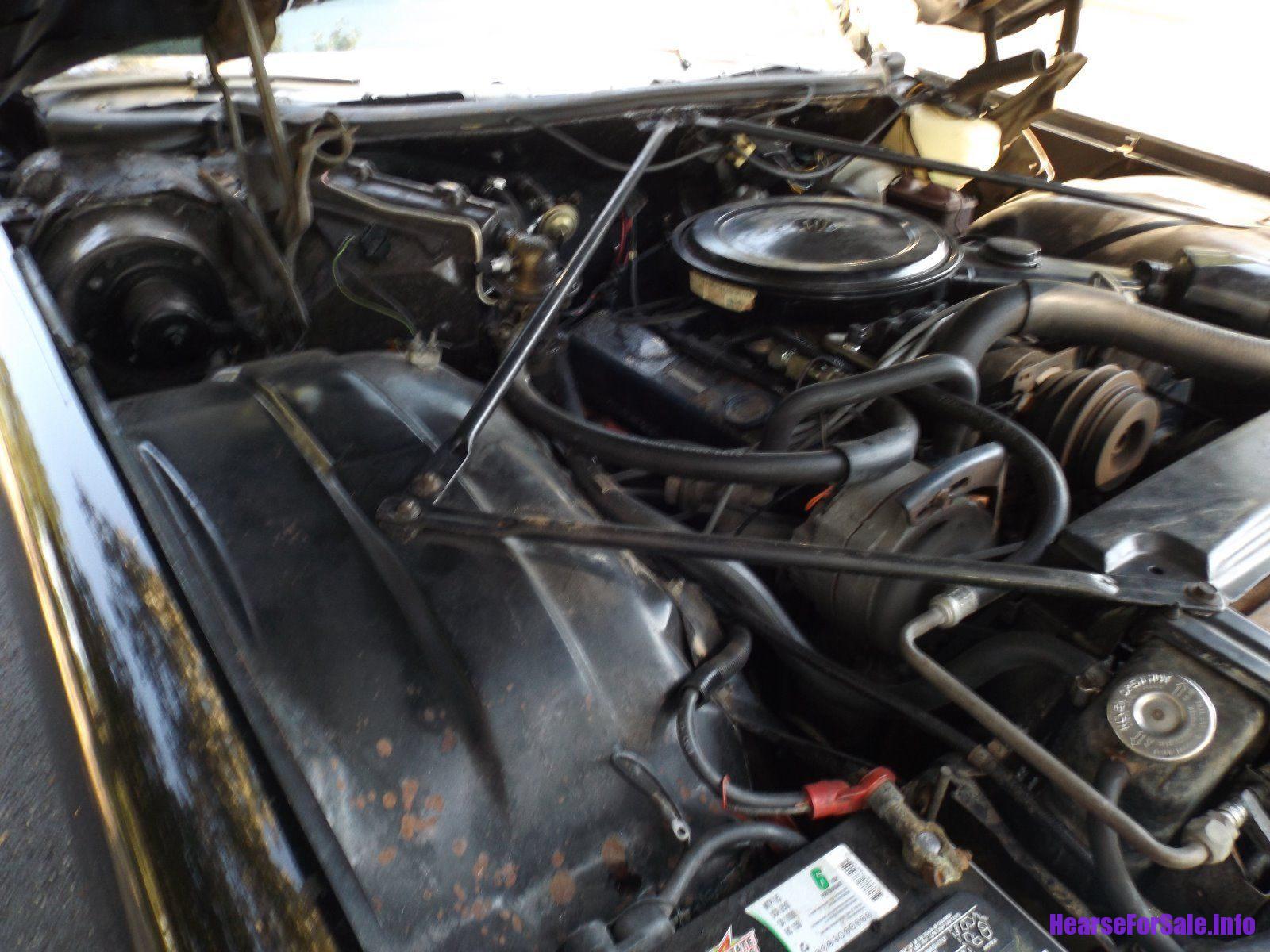 1974 Cadillac Miller Meteor Hearse engine