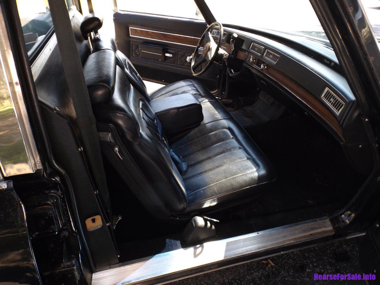 1974 Cadillac Miller Meteor Hearse driver cab