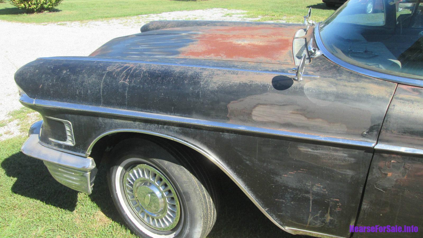 1958 Cadillac Superior 3-way Hearse driver side front end