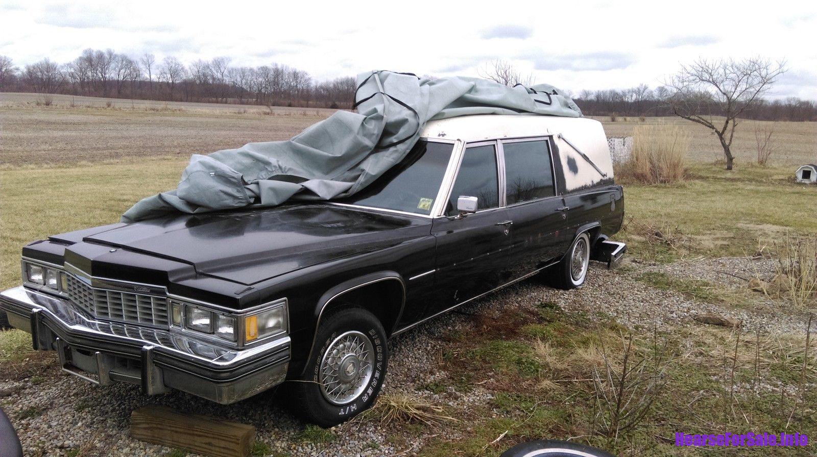 1977 Cadillac Miller Meteor Landau Hearse 1977 Cadillac Miller Meteor Landau Hearse driver side front quarter view