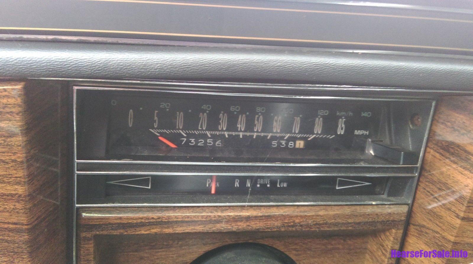 1977 Cadillac Miller Meteor Landau Hearse 1977 Cadillac Miller Meteor Landau Hearse odometer