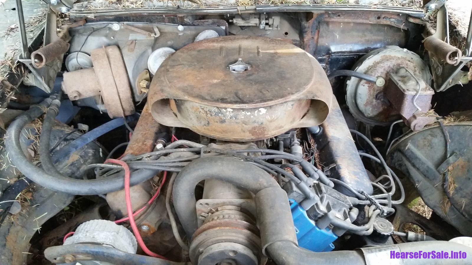1958 Cadillac Superior Hearse engine