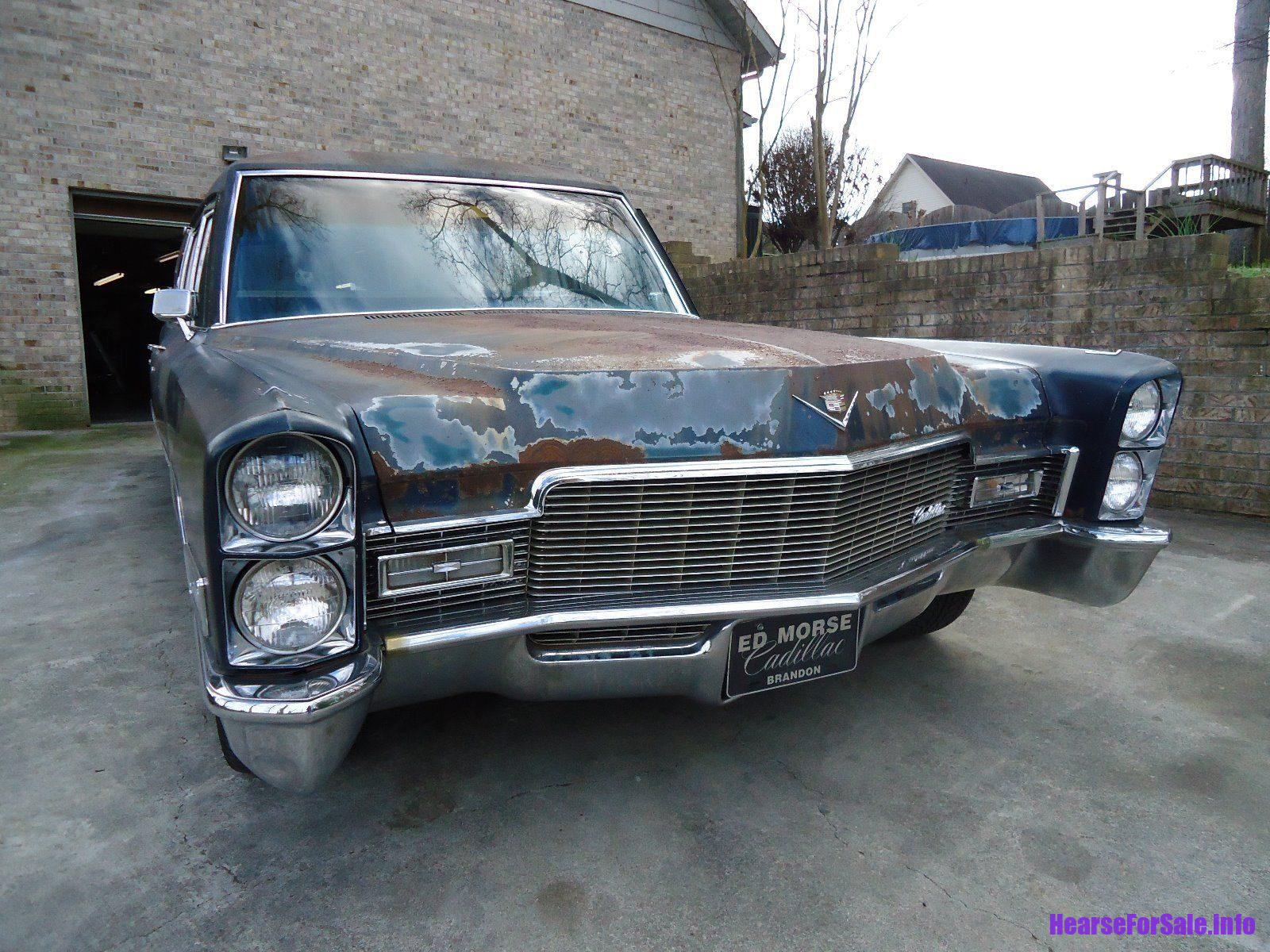 1968 Cadillac Miller Meteor Hearse front end