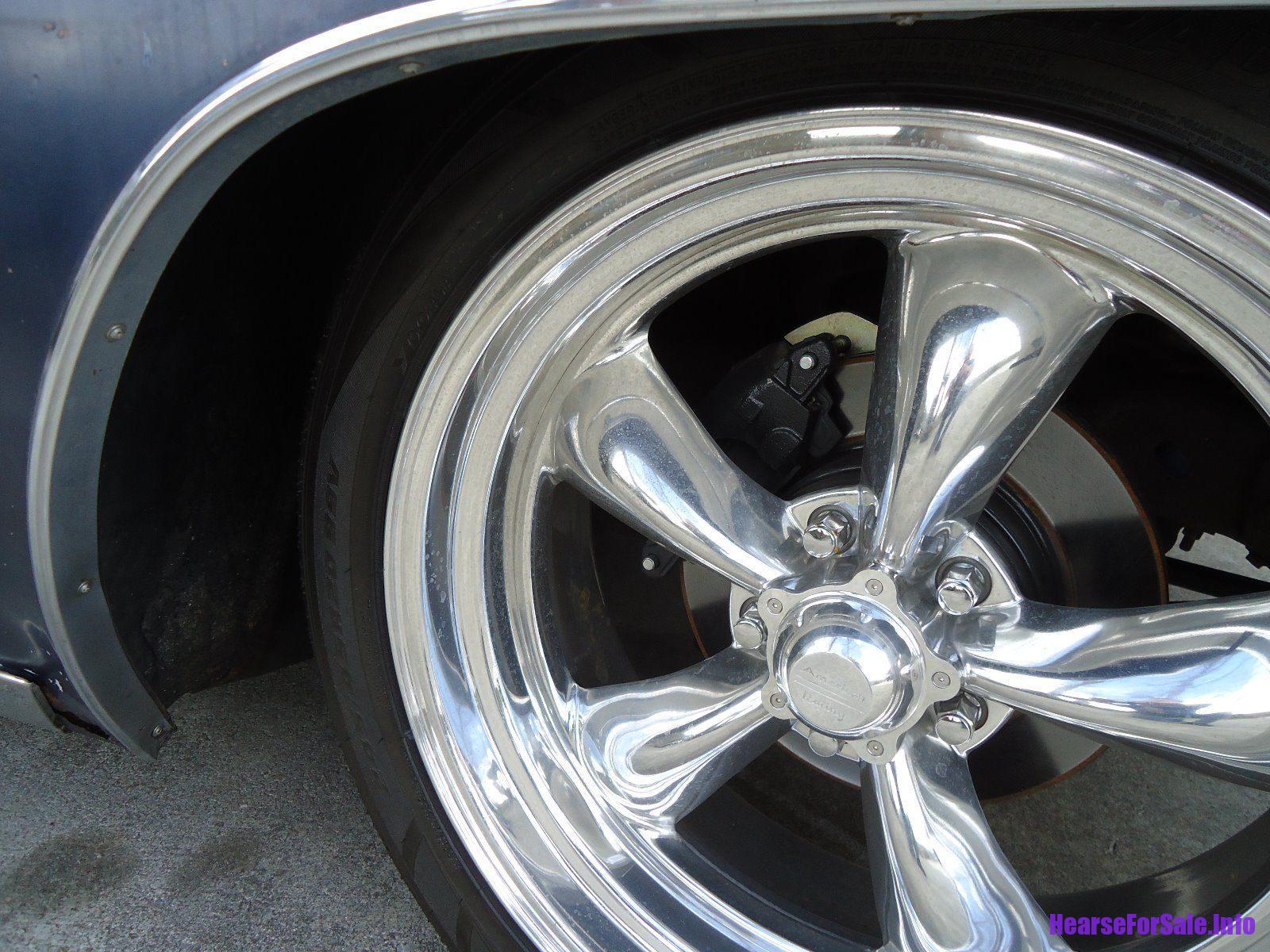 1968 Cadillac Miller Meteor Hearse front tire