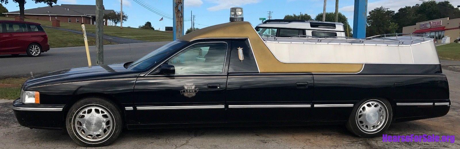 1999 Cadillac Coupe de Fleur Flower Car Hearse driver side view