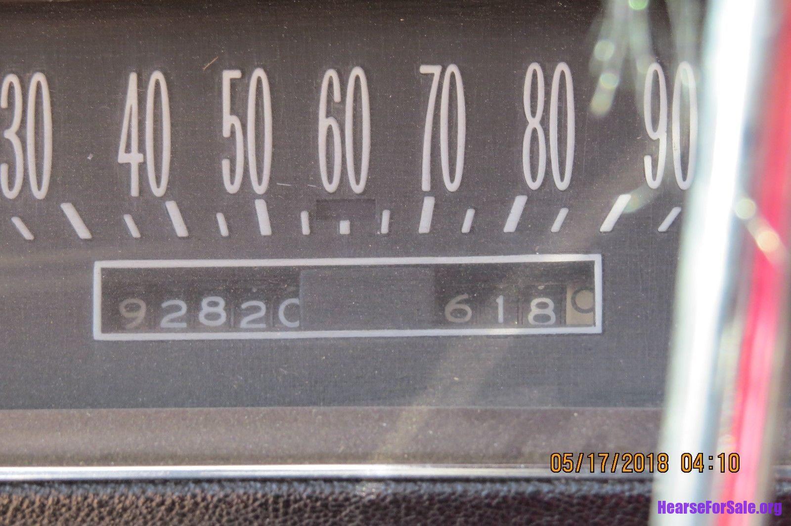 1972 Cadillac Superior Hearse odometer