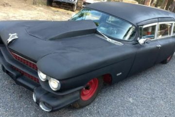 1959 Cadillac Miller-Meteor Rat Rod Hearse front