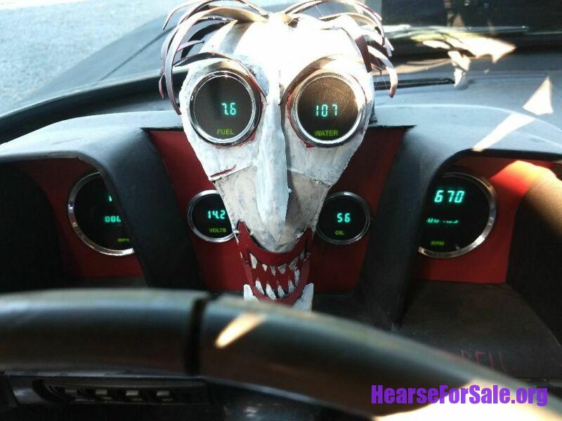 1959 Cadillac Miller-Meteor Rat Rod Hearse custom instrument cluster