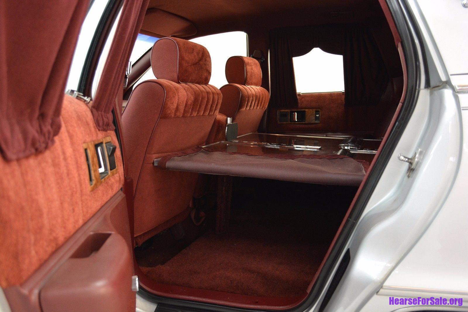 1992 Chevrolet Caprice Eagle Hearse storage area under casket deck.